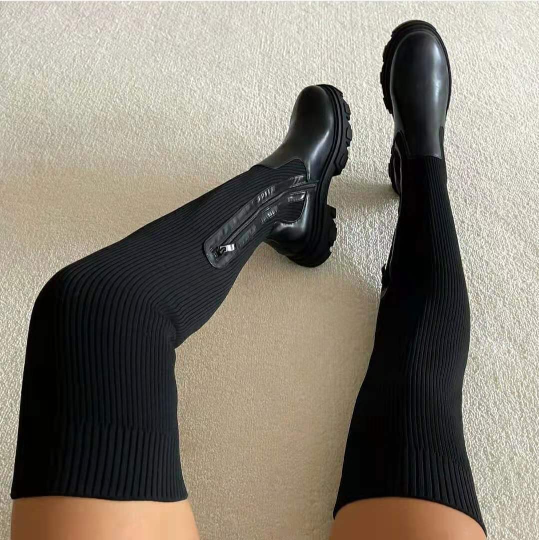 Knee-High Heeled Boots for Women | Faux Leather | Casual & Dressy Footwear