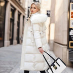 High-Collar Insulated Puffer Coat for Women | Warm Stylish Winter Outerwear for Cold Weather