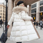 High-Collar Insulated Puffer Coat for Women | Warm Stylish Winter Outerwear for Cold Weather