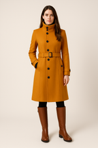 High-Neck Women's Winter Coat | Warm Insulated Outerwear for Cold Weather