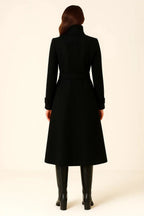 High-Neck Women's Winter Coat - Warm Insulated Outerwear for Cold Weather