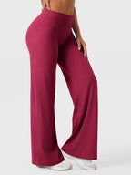 High Waist Flared Pants for Women | Lightweight Summer Fabric | Casual Chic Design | Ideal for Warm Weather Wear