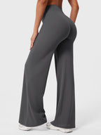High Waist Flared Pants for Women | Lightweight Summer Fabric | Casual Chic Design | Ideal for Warm Weather Wear