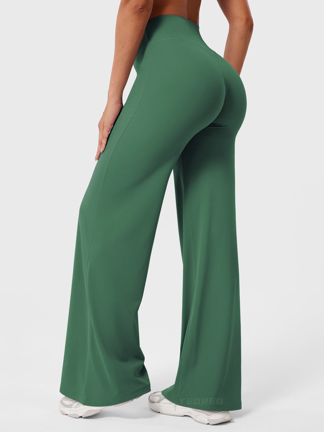 High Waist Flared Pants for Women | Lightweight Summer Fabric | Casual Chic Design | Ideal for Warm Weather Wear