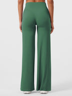 High Waist Flared Pants for Women | Lightweight Summer Fabric | Casual Chic Design | Ideal for Warm Weather Wear