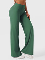 High Waist Flared Pants for Women | Lightweight Summer Fabric | Casual Chic Design | Ideal for Warm Weather Wear