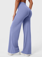 High Waist Flared Pants for Women | Lightweight Summer Fabric | Casual Chic Design | Ideal for Warm Weather Wear