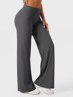 High Waist Flared Pants for Women | Lightweight Summer Fabric | Casual Chic Design | Ideal for Warm Weather Wear