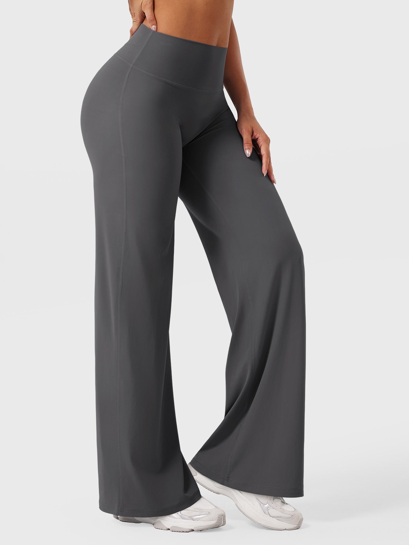 High Waist Flared Pants for Women | Lightweight Summer Fabric | Casual Chic Design | Ideal for Warm Weather Wear