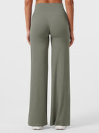 High Waist Flared Pants for Women | Lightweight Summer Fabric | Casual Chic Design | Ideal for Warm Weather Wear