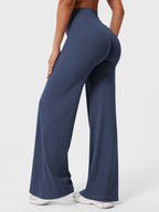 High Waist Flared Pants for Women | Lightweight Summer Fabric | Casual Chic Design | Ideal for Warm Weather Wear