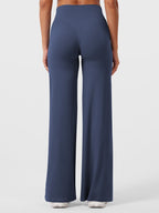 High Waist Flared Pants for Women | Lightweight Summer Fabric | Casual Chic Design | Ideal for Warm Weather Wear