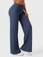 High Waist Flared Pants for Women | Lightweight Summer Fabric | Casual Chic Design | Ideal for Warm Weather Wear