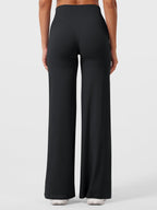 High Waist Flared Pants for Women | Lightweight Summer Fabric | Casual Chic Design | Ideal for Warm Weather Wear