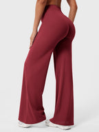 High Waist Flared Pants for Women | Lightweight Summer Fabric | Casual Chic Design | Ideal for Warm Weather Wear