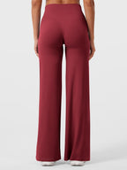 High Waist Flared Pants for Women | Lightweight Summer Fabric | Casual Chic Design | Ideal for Warm Weather Wear