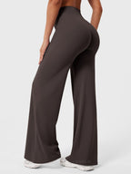 High Waist Flared Pants for Women | Lightweight Summer Fabric | Casual Chic Design | Ideal for Warm Weather Wear