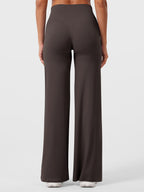 High Waist Flared Pants for Women | Lightweight Summer Fabric | Casual Chic Design | Ideal for Warm Weather Wear