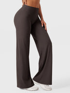 High Waist Flared Pants for Women | Lightweight Summer Fabric | Casual Chic Design | Ideal for Warm Weather Wear