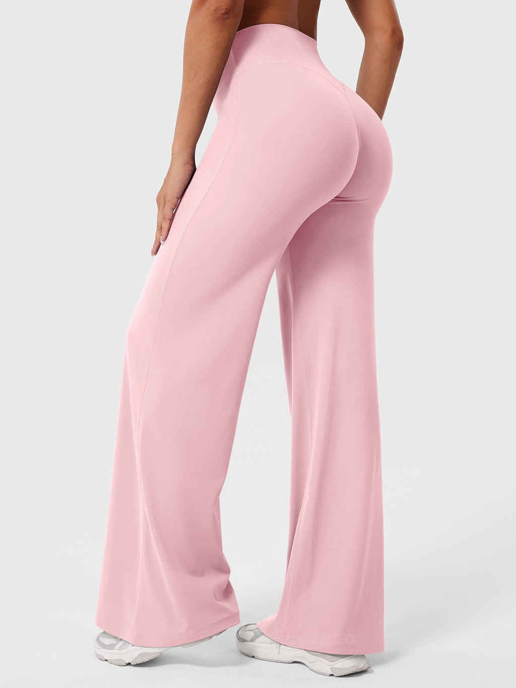 High Waist Flared Pants for Women | Lightweight Summer Fabric | Casual Chic Design | Ideal for Warm Weather Wear