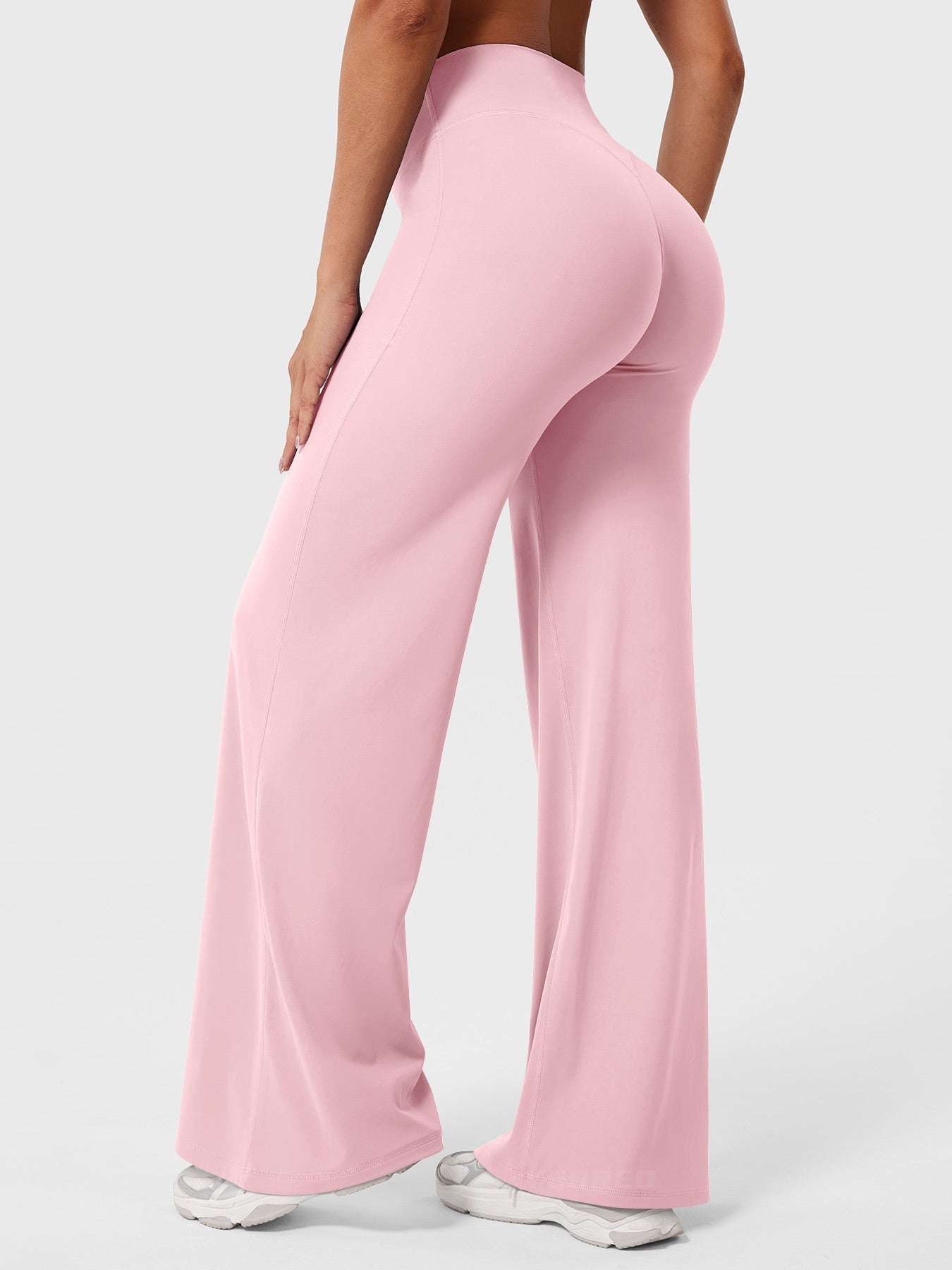 High Waist Flared Pants for Women | Lightweight Summer Fabric | Casual Chic Design | Ideal for Warm Weather Wear