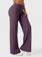 High Waist Flared Pants for Women | Lightweight Summer Fabric | Casual Chic Design | Ideal for Warm Weather Wear
