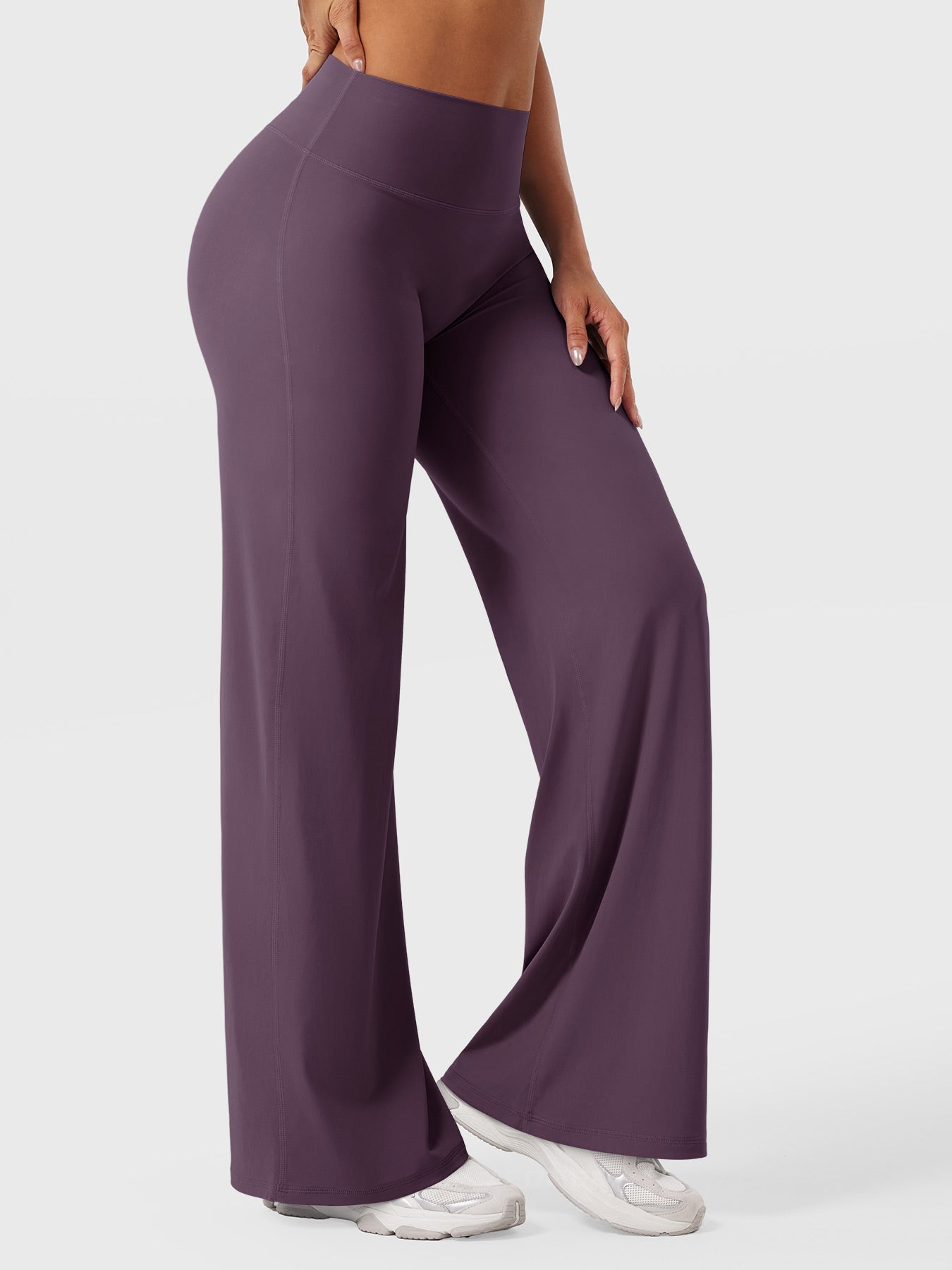 High Waist Flared Pants for Women | Lightweight Summer Fabric | Casual Chic Design | Ideal for Warm Weather Wear