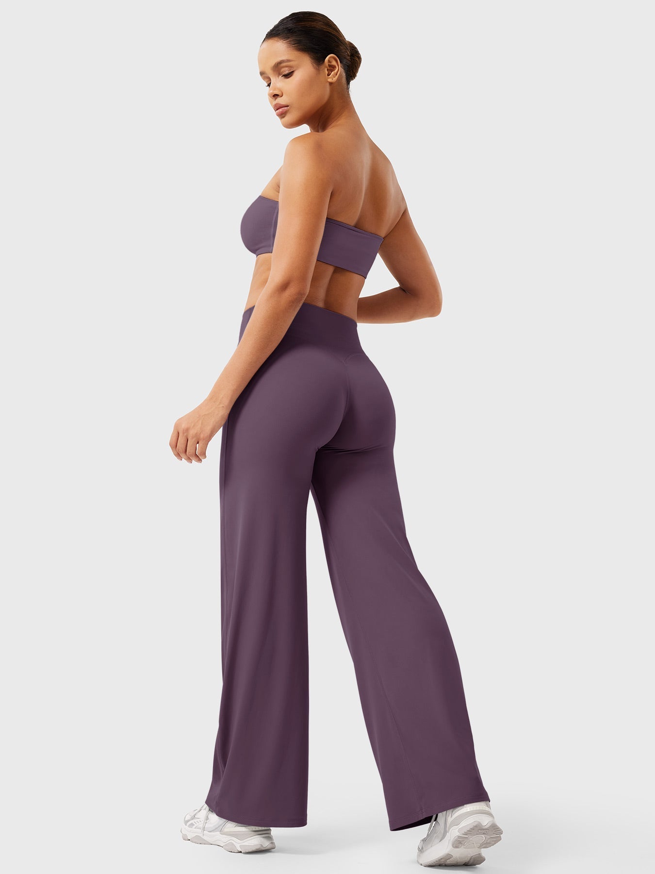 High Waist Flared Pants for Women | Lightweight Summer Fabric | Casual Chic Design | Ideal for Warm Weather Wear