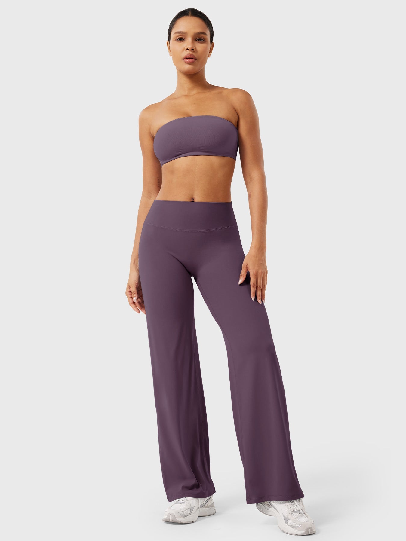 High Waist Flared Pants for Women | Lightweight Summer Fabric | Casual Chic Design | Ideal for Warm Weather Wear