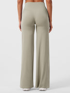 High Waist Flared Pants for Women | Lightweight Summer Fabric | Casual Chic Design | Ideal for Warm Weather Wear