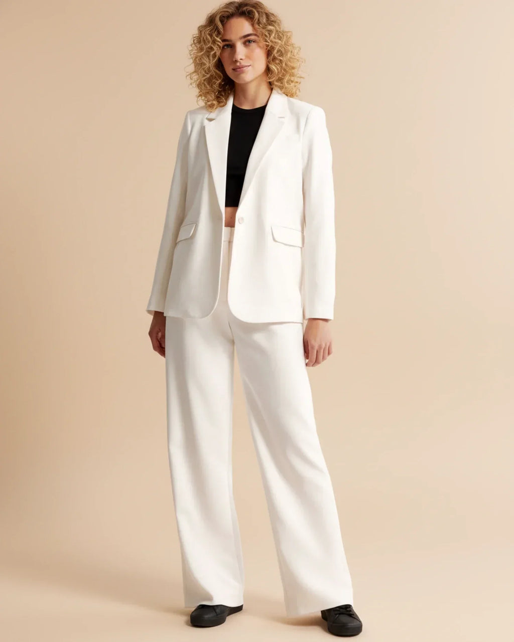 High Waist Pleated Trousers | Tailored Fit | Women's Formal Office Pants | Versatile for Casual and Professional Wear