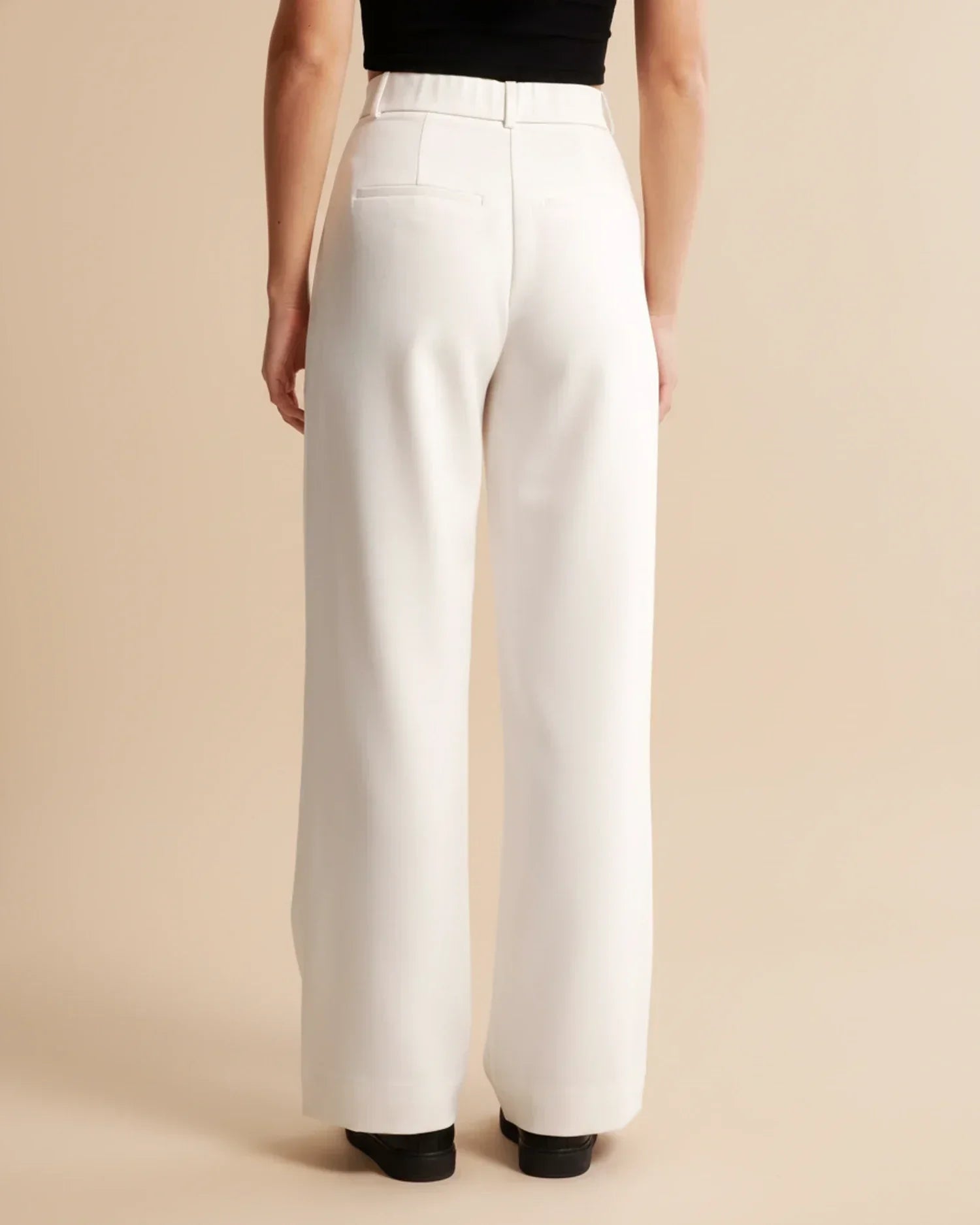 High Waist Pleated Trousers | Tailored Fit | Women's Formal Office Pants | Versatile for Casual and Professional Wear