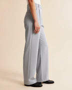 High Waist Pleated Trousers | Tailored Fit | Women's Formal Office Pants | Versatile for Casual and Professional Wear