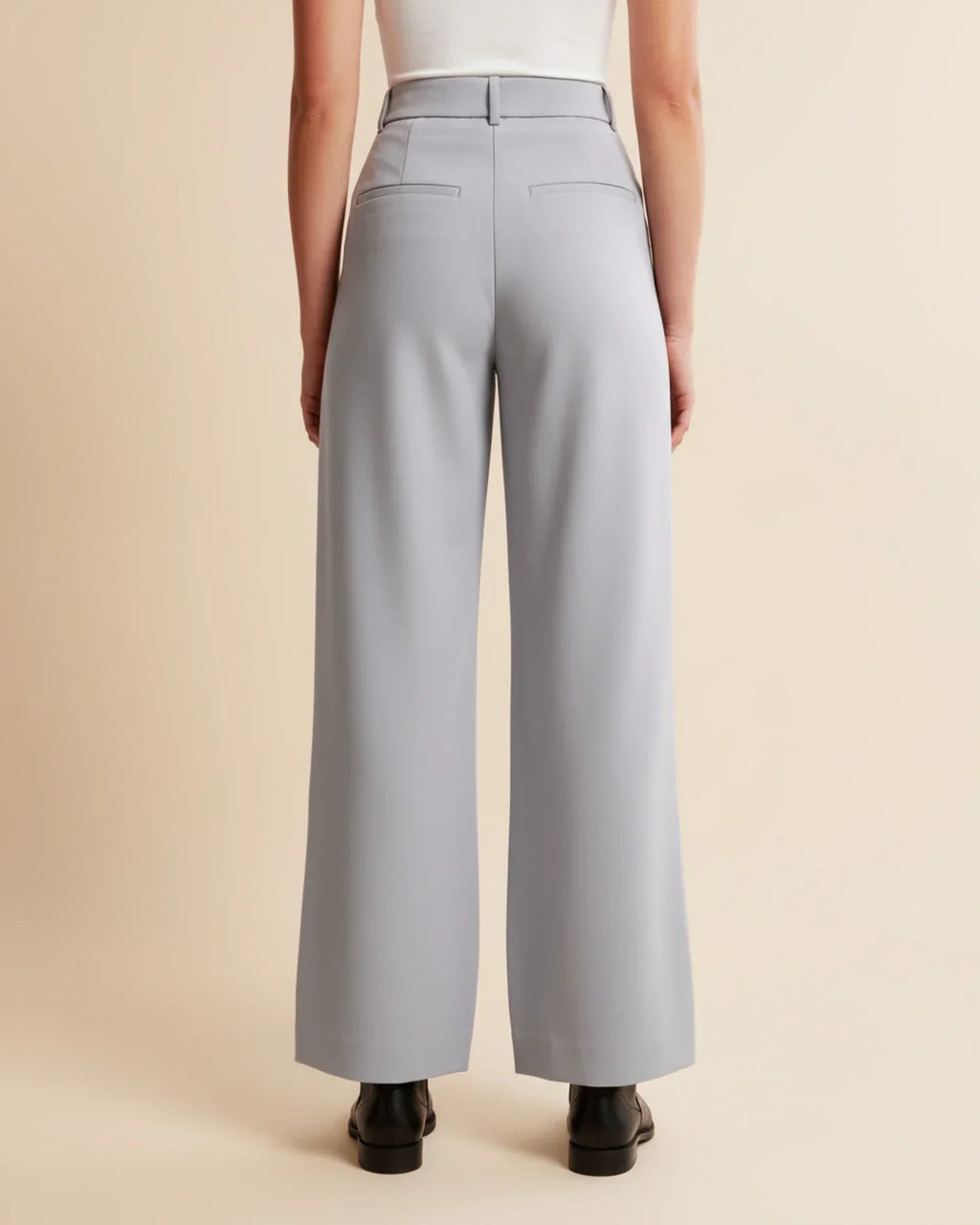 High Waist Pleated Trousers | Tailored Fit | Women's Formal Office Pants | Versatile for Casual and Professional Wear