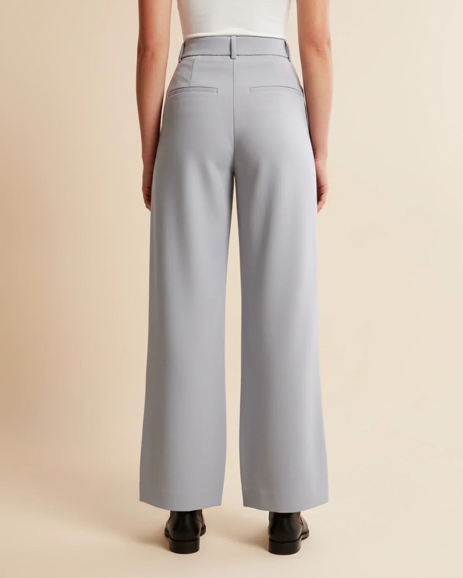 High Waist Pleated Trousers | Tailored Fit | Women's Formal Office Pants | Versatile for Casual and Professional Wear