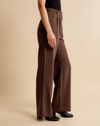 High Waist Pleated Trousers | Tailored Fit | Women's Formal Office Pants | Versatile for Casual and Professional Wear