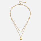 Layered Disc Necklace – Everyday Wear, Gift for Her