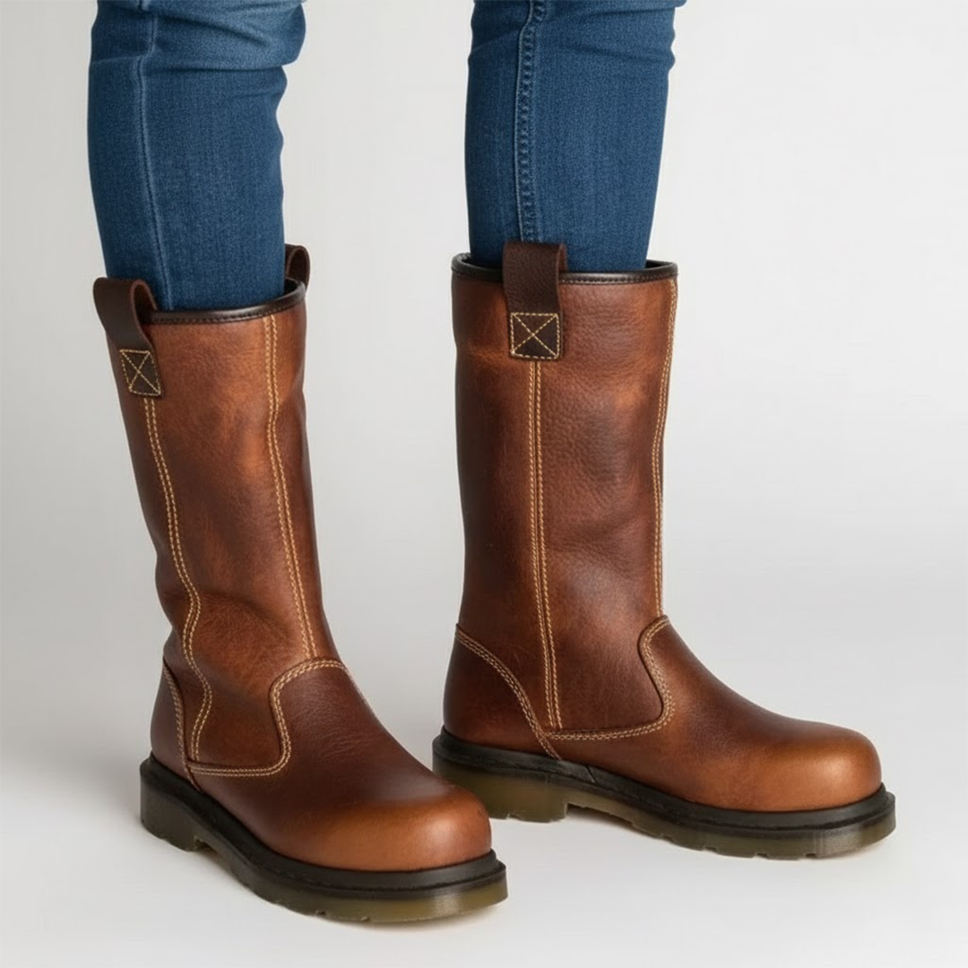 Lined Leather Winter Work Boots | Warm, Durable Footwear for Cold Weather Conditions