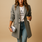 Longline Wool Coat for Women | Warm Winter Outerwear | Stylish and Comfortable