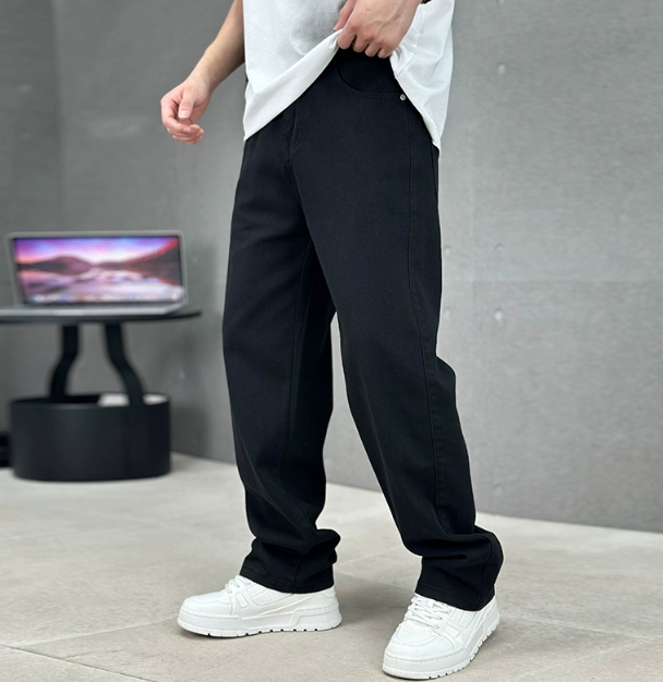Loose Fit Straight Leg Jeans for Men | Comfortable Denim | Casual Spring Wear | Versatile Everyday Style