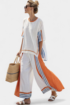 Women's Cotton Blend Loungewear Set | Relaxed Fit Comfortable Home Wear | Soft Fabric for Everyday Use