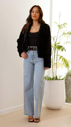 Women's Crop Jacket - Soft Fabric, Stylish Design for Casual Wear - Available in Multiple Colors