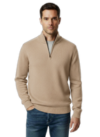 Men's Cashmere Zipper Sweater - Soft Knitwear for Casual and Formal Occasions - Versatile and Stylish Design