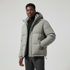 Men's Waterproof Windproof Down Puffer Jacket - Insulated Winter Coat for Outdoor Activities