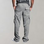 Men's Cargo Jogger Pants | Comfortable Cotton Blend | Casual Everyday Wear | Drawstring Design for Easy Fit