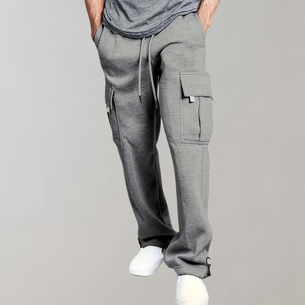 Men's Cargo Jogger Pants | Comfortable Cotton Blend | Casual Everyday Wear | Drawstring Design for Easy Fit