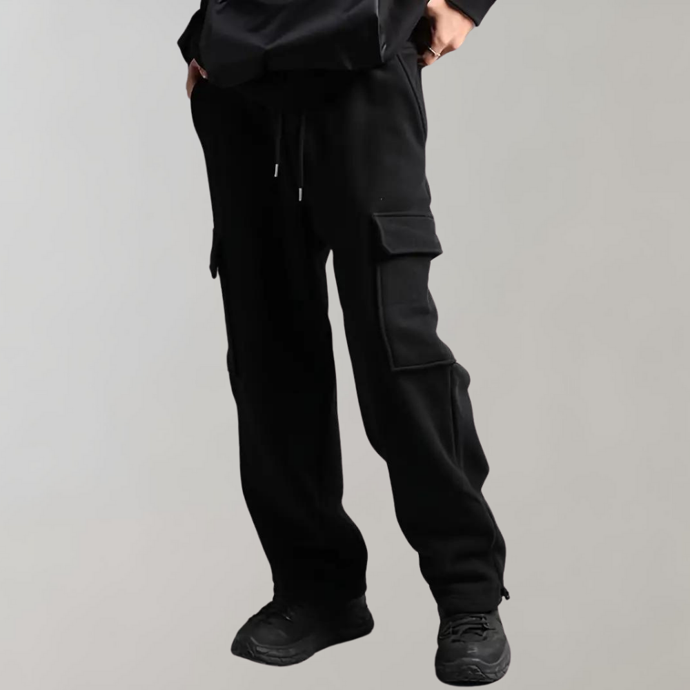 Men's Cargo Jogger Pants | Comfortable Cotton Blend | Casual Everyday Wear | Drawstring Design for Easy Fit