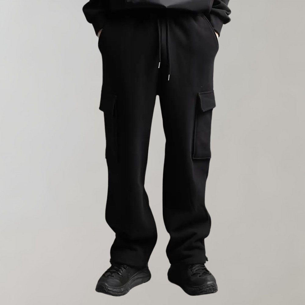 Men's Cargo Jogger Pants | Comfortable Cotton Blend | Casual Everyday Wear | Drawstring Design for Easy Fit