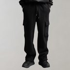 Men's Cargo Jogger Pants | Comfortable Cotton Blend | Casual Everyday Wear | Drawstring Design for Easy Fit