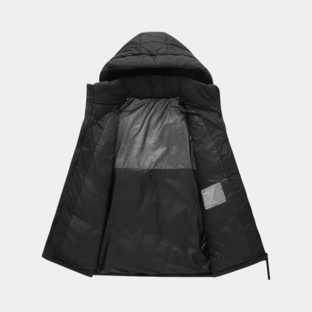 Men's Down Puffer Jacket - Heavyweight Insulated Outerwear for Cold Weather Casual Wear